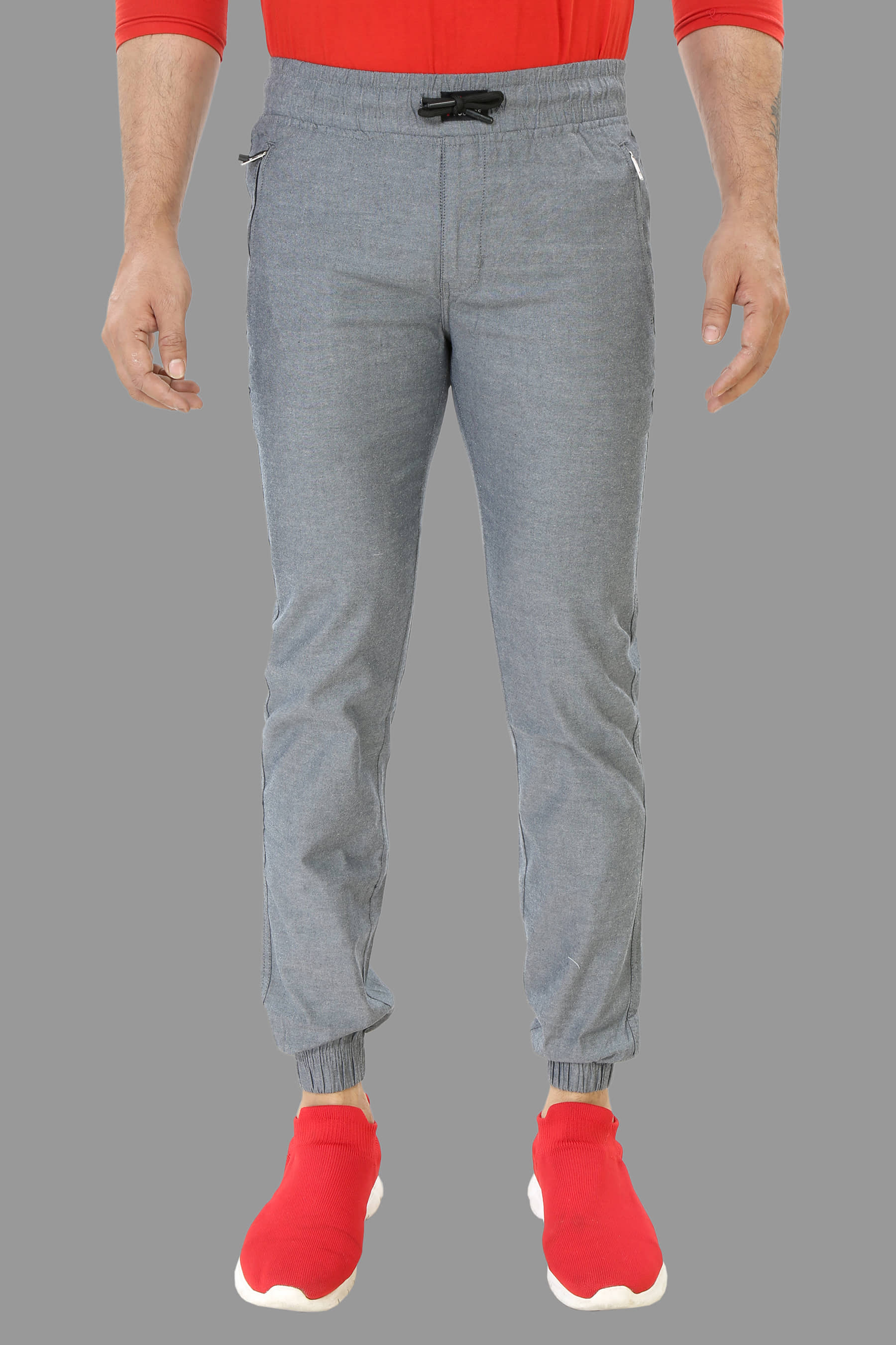 plounge Grey Regular Joggers ( Pack of 1 ) - Trousers | Buy online on ZillyBuy