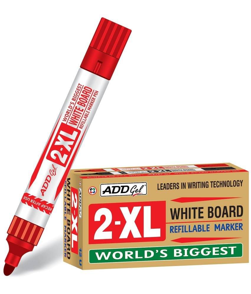     			Add Gel 2XL Red WHITE BOARD MARKER