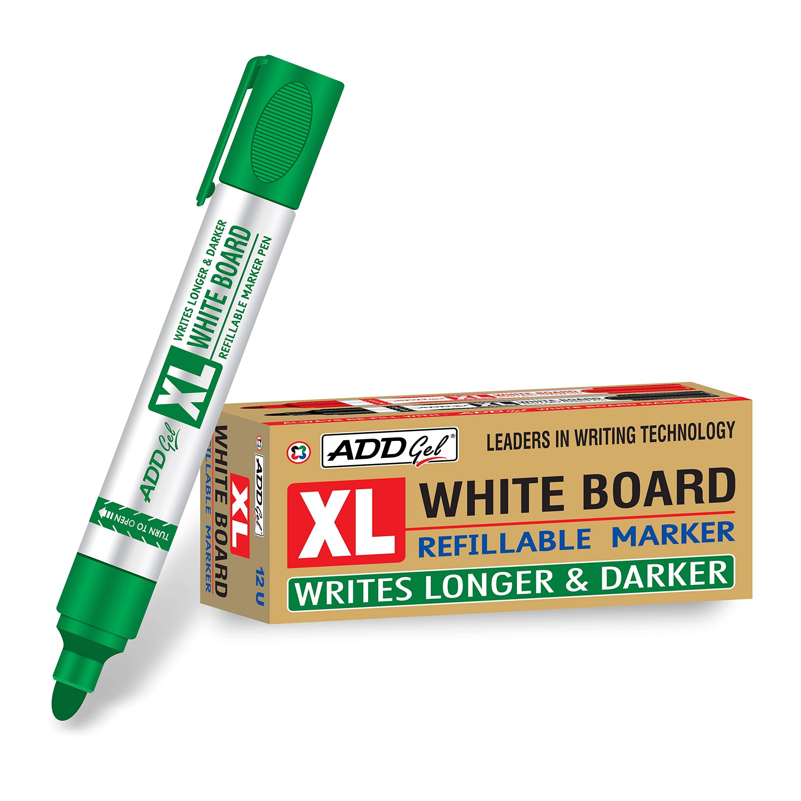     			Add Gel XL Green WHITE BOARD MARKER