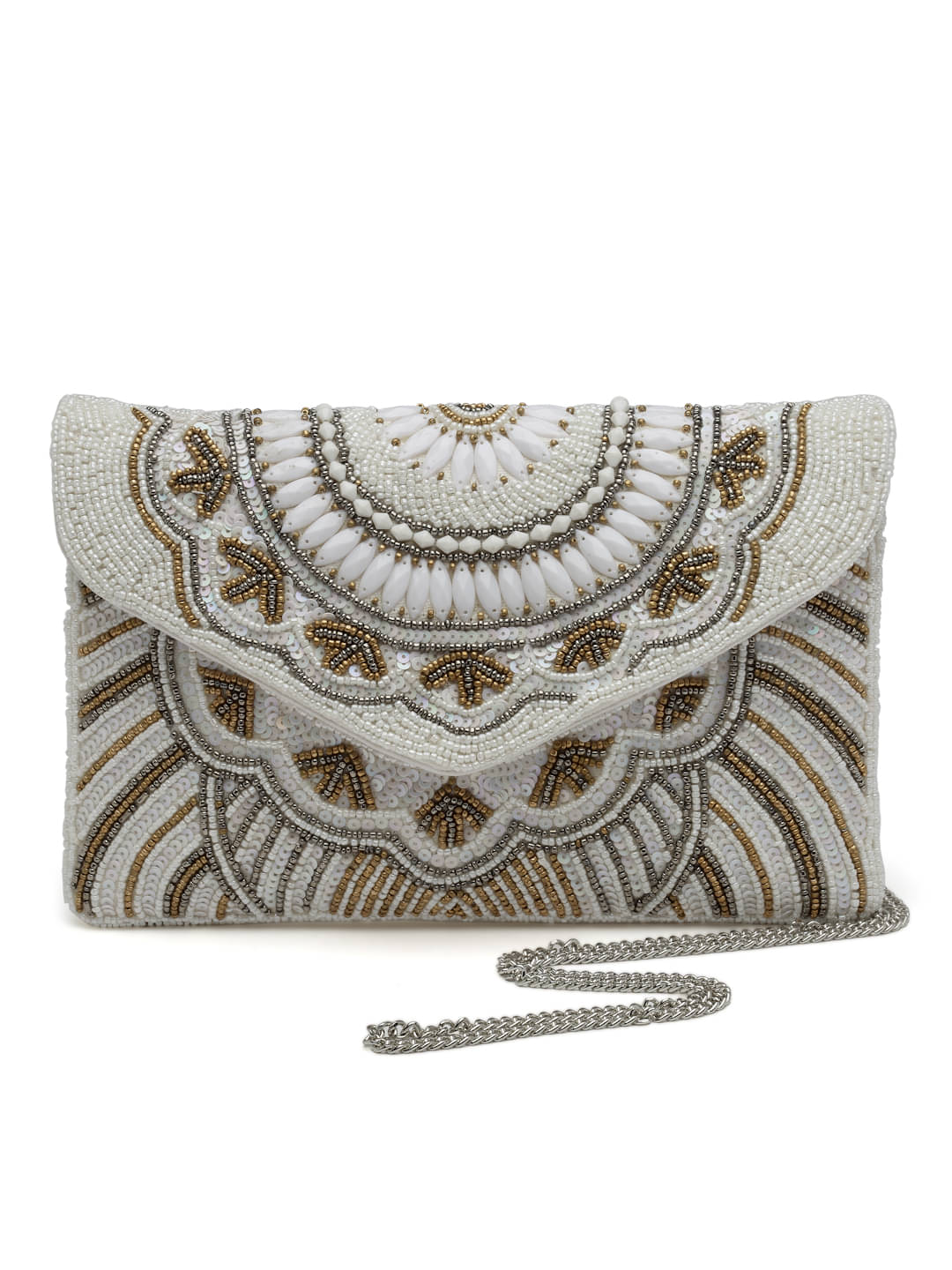     			Anekaant Sling Bag Canvas Set of 1 ( White )