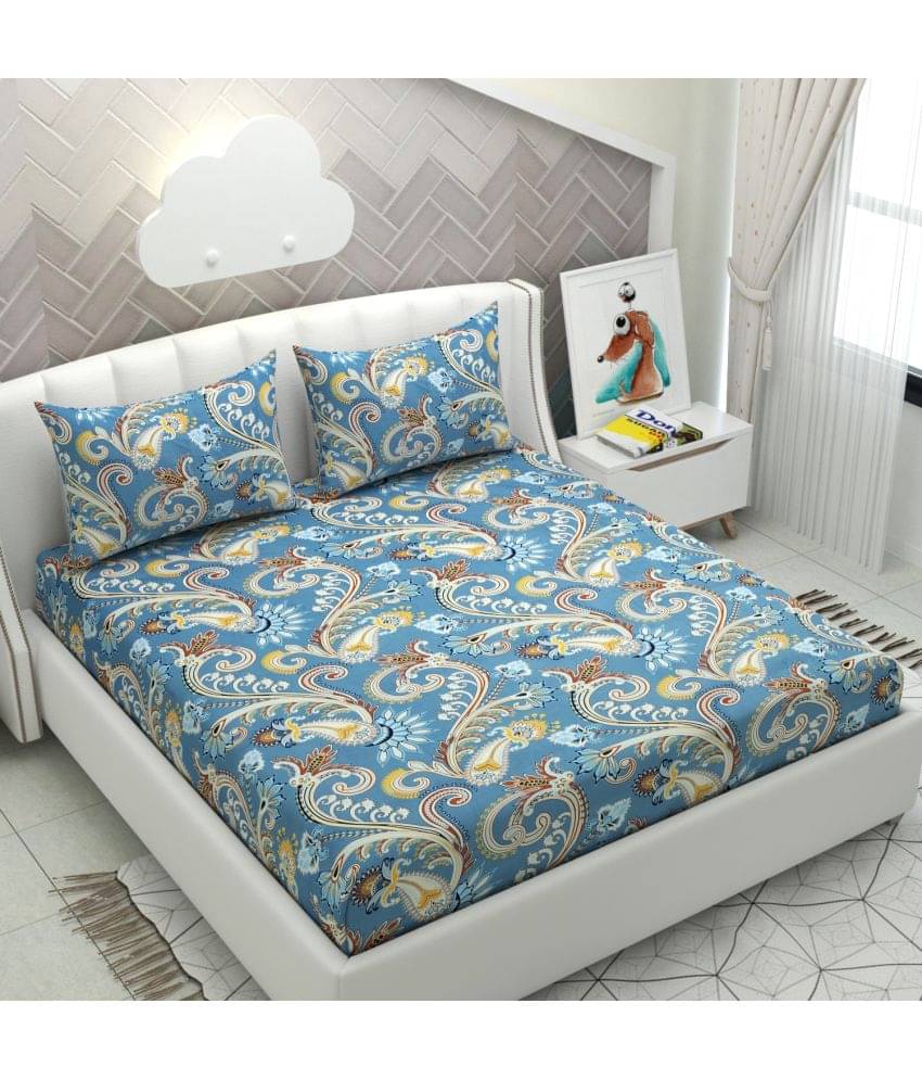 Apala Microfiber Double Bedsheet ( Sky Blue ) Apala Microfiber Double Bedsheet ( Sky Blue )