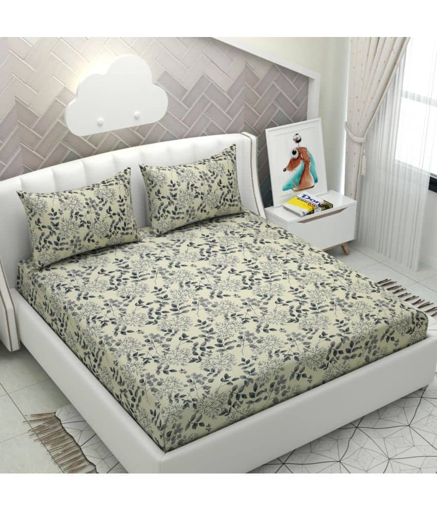 Apala Microfiber Double Bedsheet ( Cream )