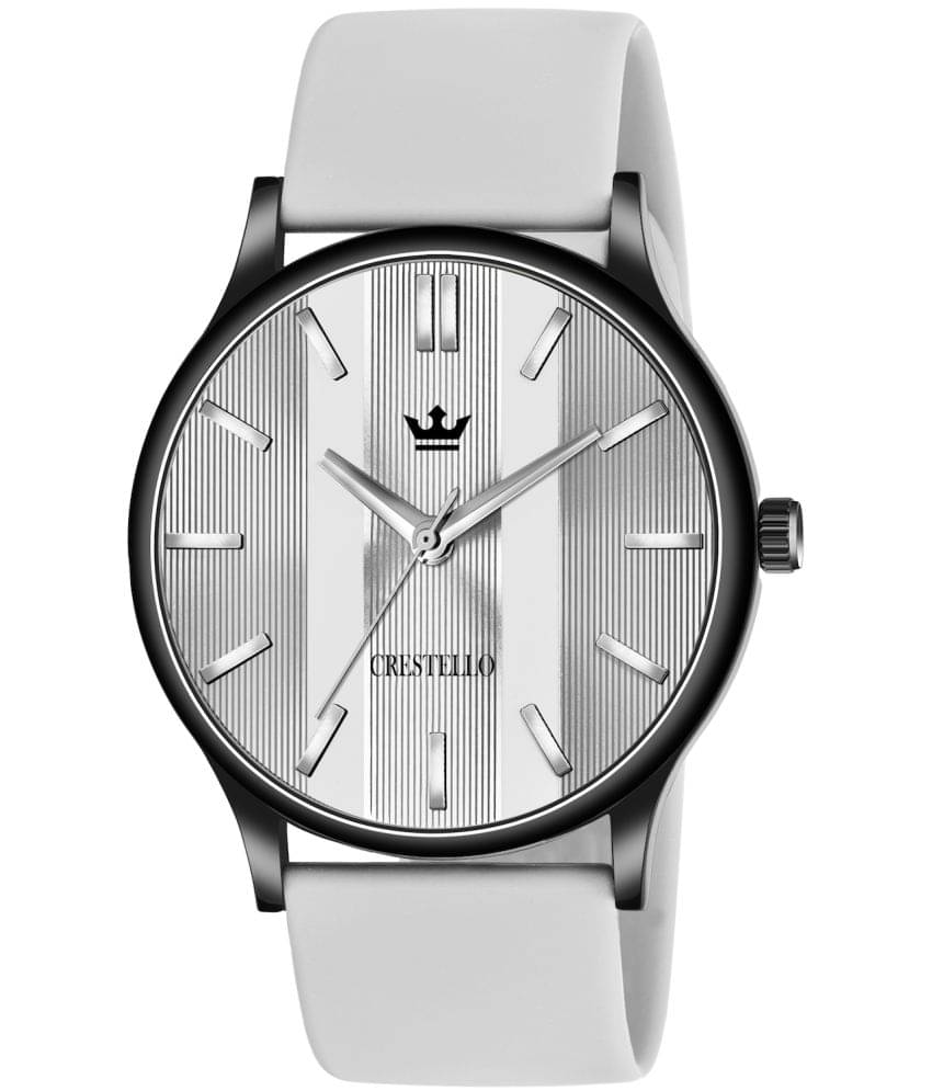     			Crestello - Light Grey Silicon Analog Men's Watch