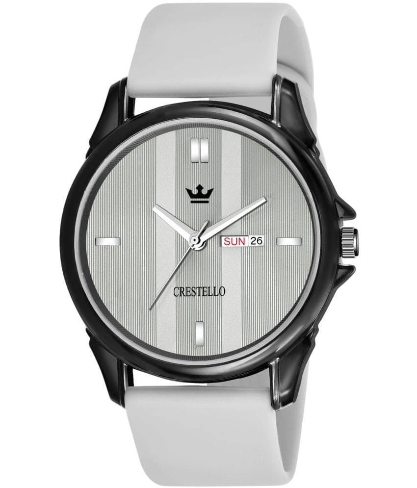     			Crestello - Light Grey Silicon Analog Men's Watch