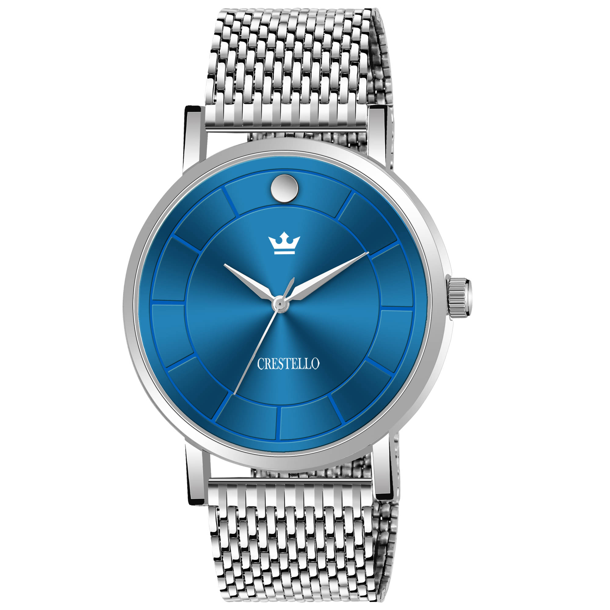     			Crestello - Silver Metal Analog Men's Watch