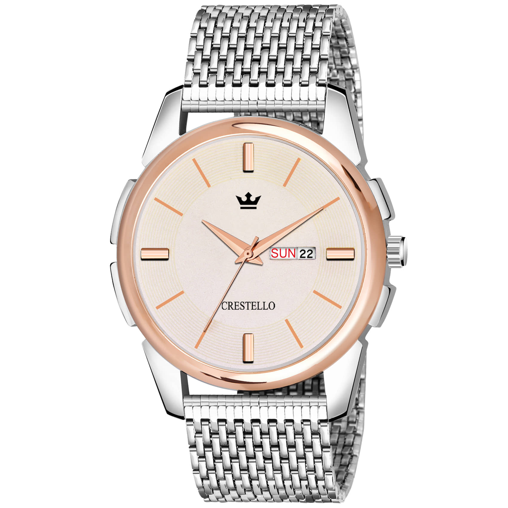 Crestello - Silver Metal Analog Men's Watch