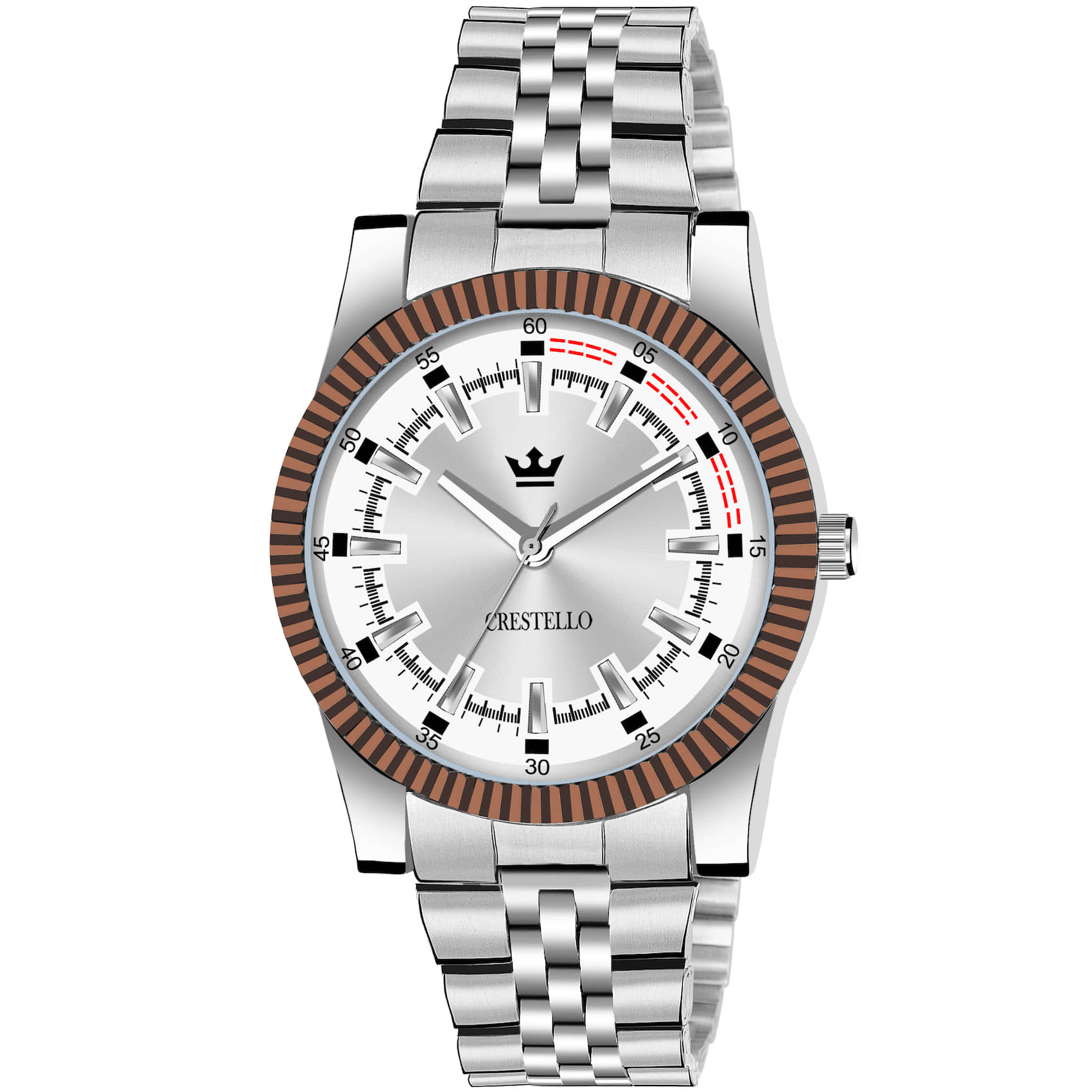 Crestello - Silver Metal Analog Men's Watch