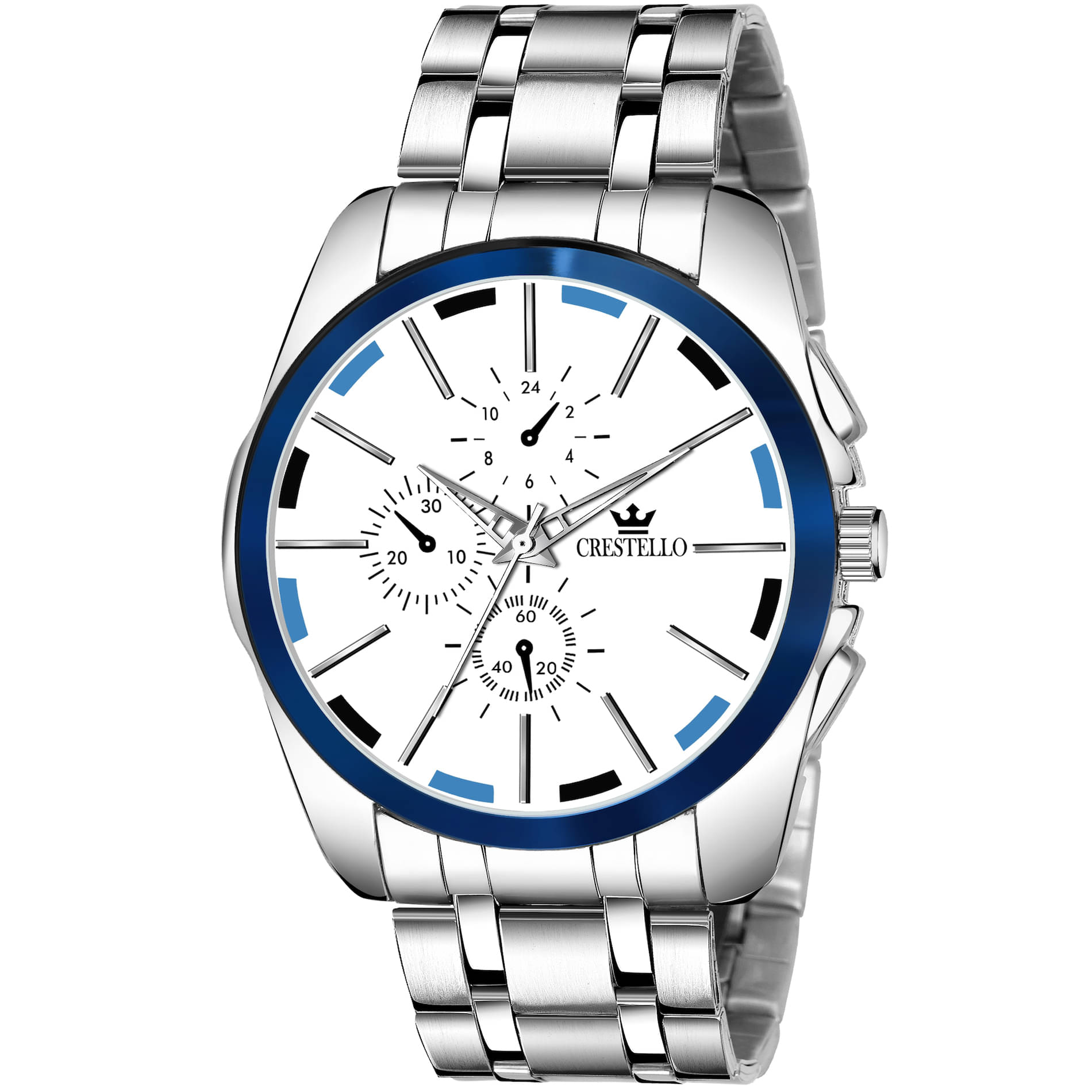     			Crestello - Silver Metal Analog Men's Watch