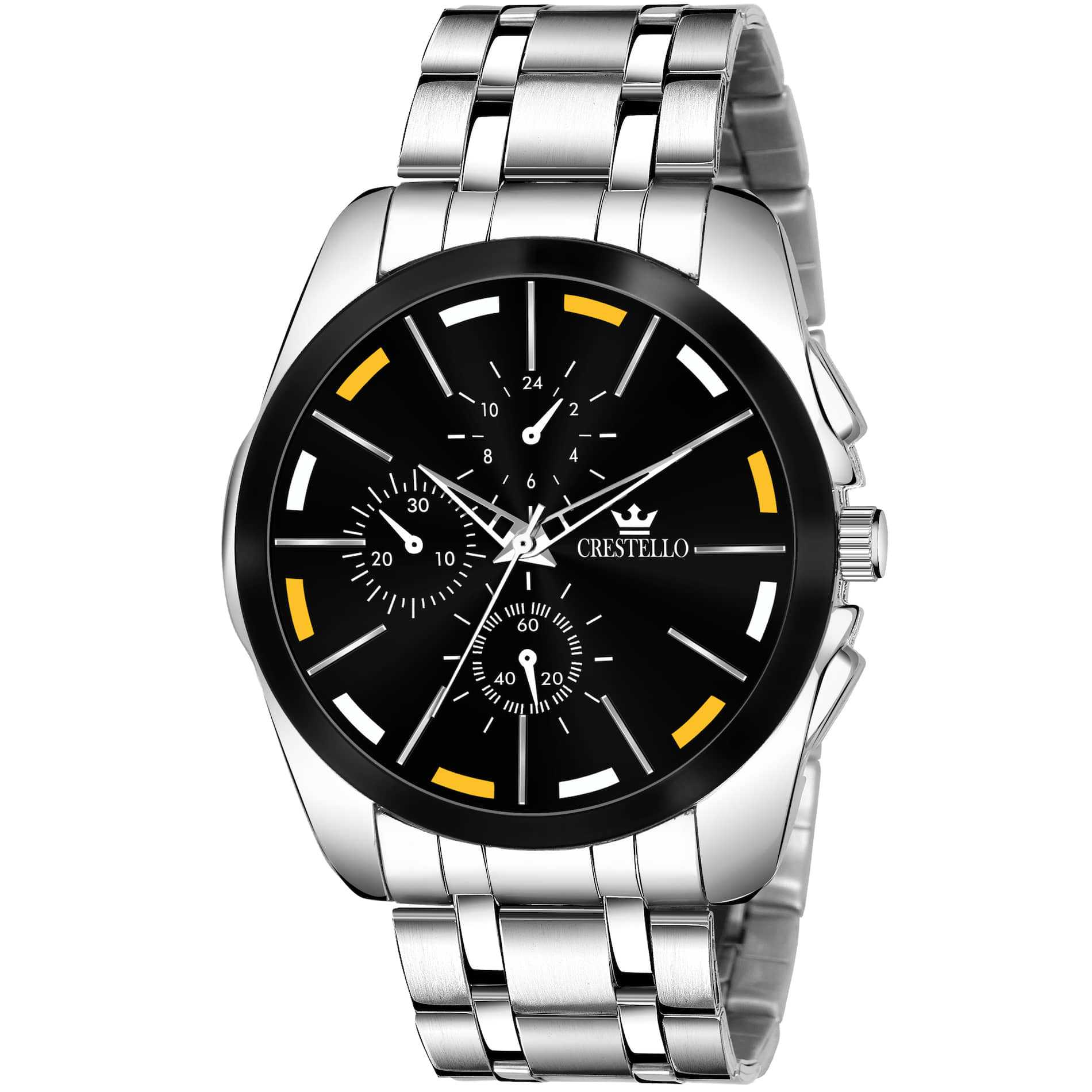 Crestello - Silver Metal Analog Men's Watch