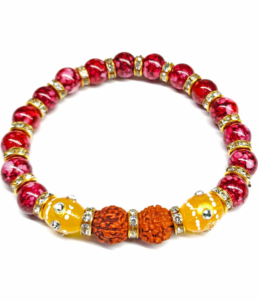 DAIVYA WELLNESS - Red Bracelet ( Pack of 1 ) - Bangles & Bracelets | Buy online on ZillyBuy