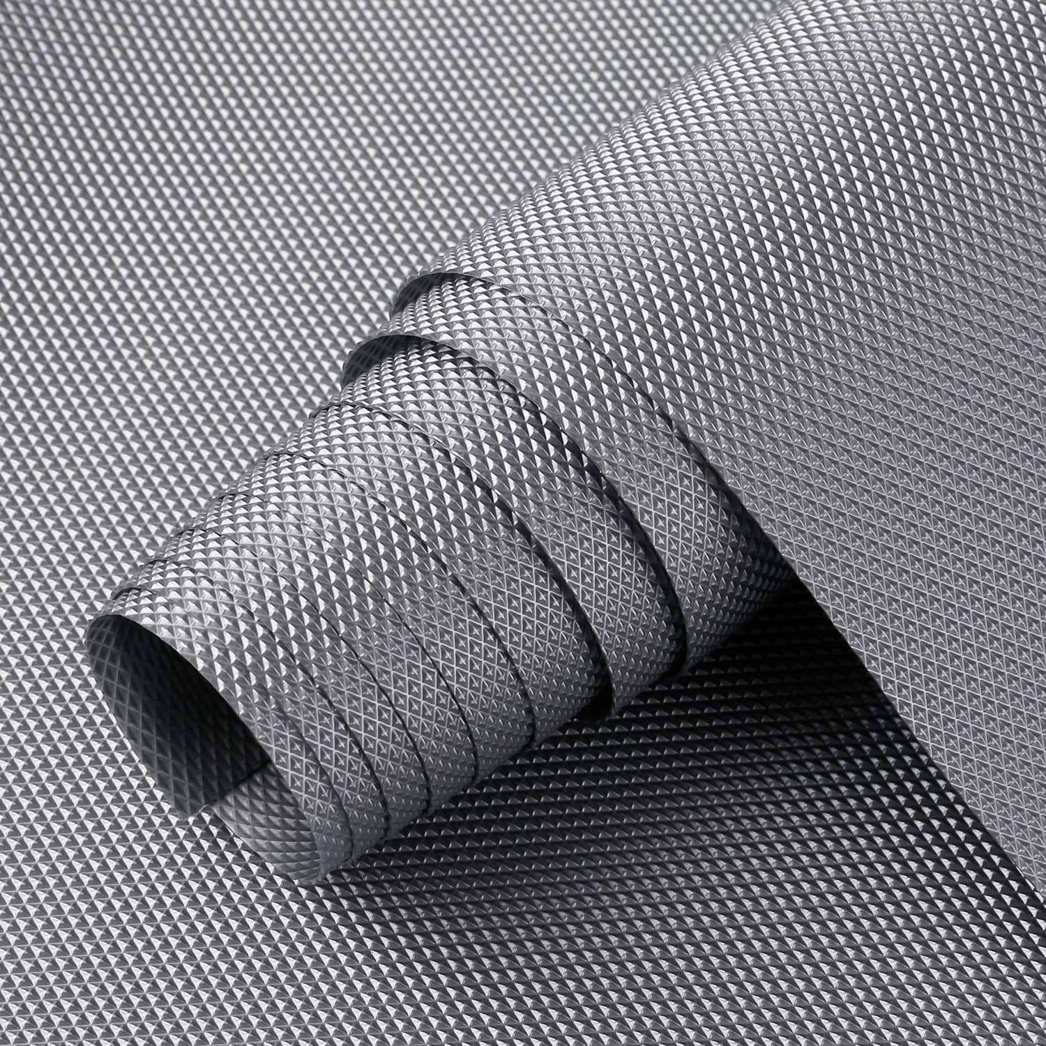 EASYHOME Multipurpose ( 45 cm X 1.5 m) EVA Anti-Slip Mat Liners For Bathroom, Kitchen, Fridge & Table Mat- Grey (45cmx150cm)