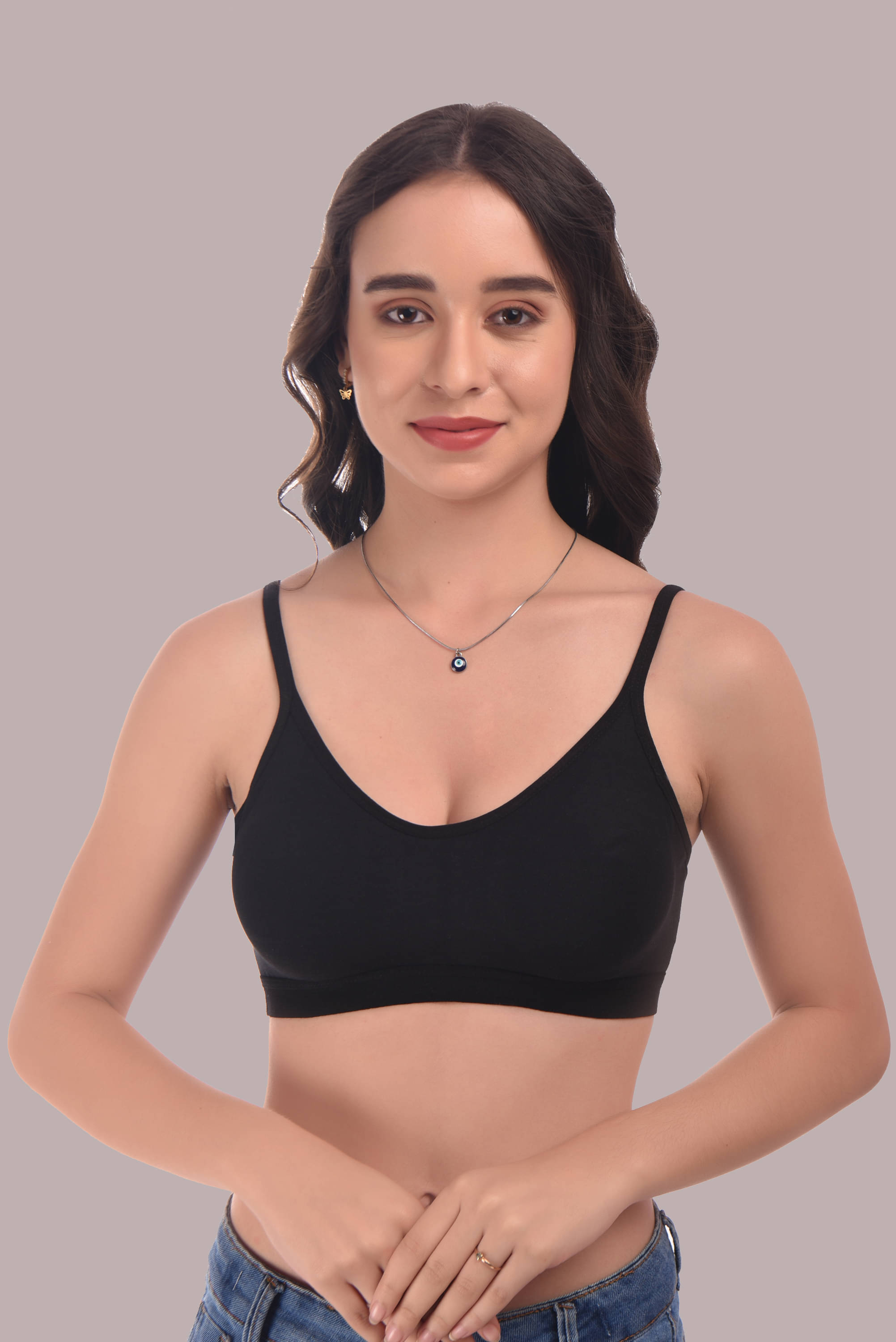 Elina Cotton Non Padded Women's Everyday Bra ( Black ) Elina Cotton Non Padded Women's Everyday Bra ( Black )