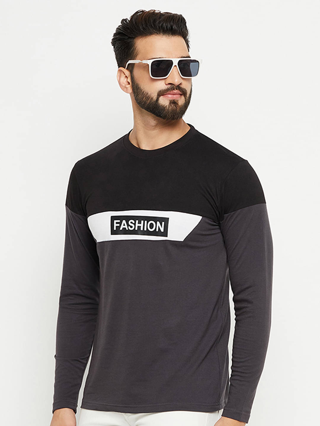 Emerald Pack of 1 Cotton Blend Regular Fit Men's T-Shirt ( Grey ) Emerald Pack of 1 Cotton Blend Regular Fit Men's T-Shirt ( Grey )