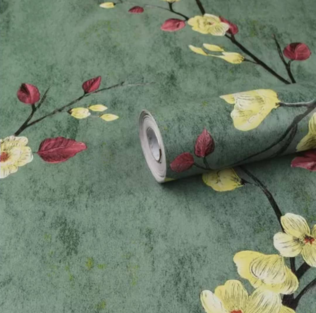 FLIP ZONE - Floral Wallpaper ( 45 x 300 ) cm ( Pack of 1 )