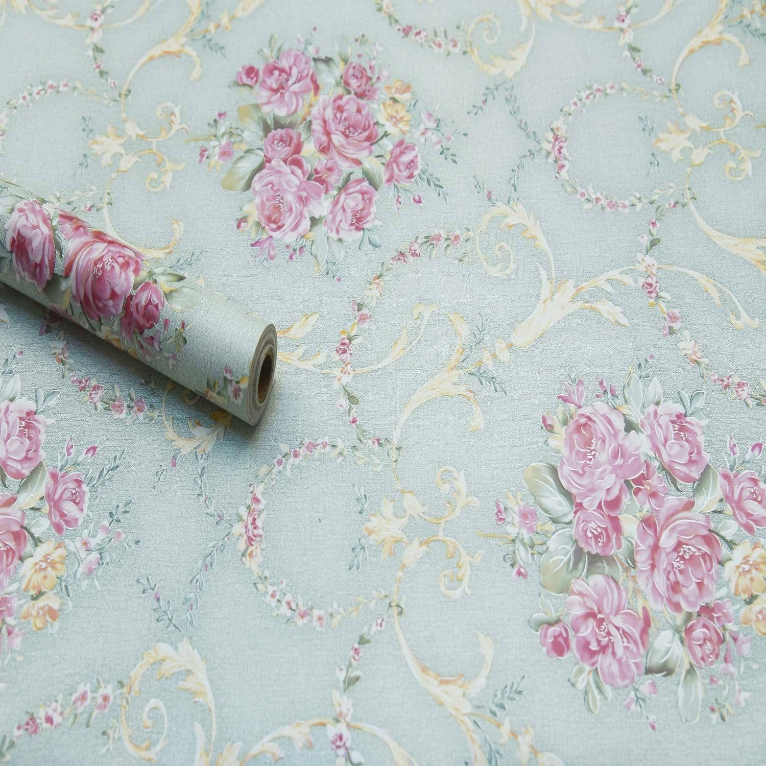 FLIP ZONE - Floral Wallpaper ( 45 x 300 ) cm ( Pack of 1 )