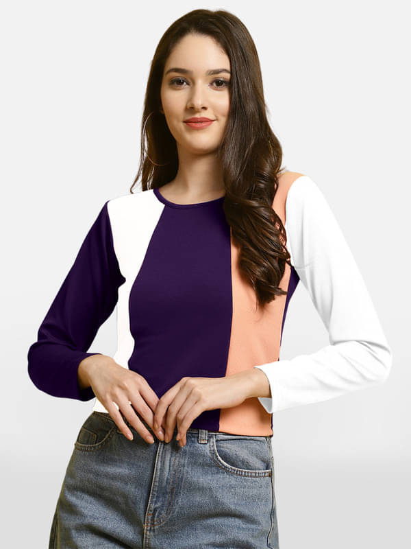 Fabflee Women's Polyester Regular Top ( Multicolor ) Fabflee Women's Polyester Regular Top ( Multicolor )