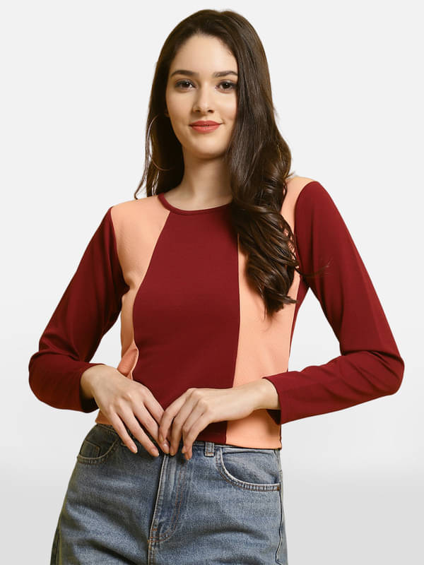 Fabflee Women's Polyester Regular Top ( Multicolor ) Fabflee Women's Polyester Regular Top ( Multicolor )