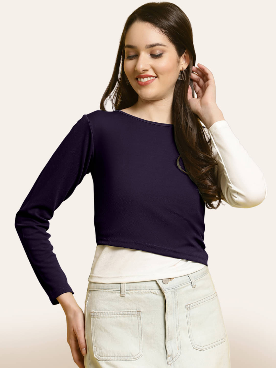     			Fabflee Women's Polyester Regular Top ( Multicolor )