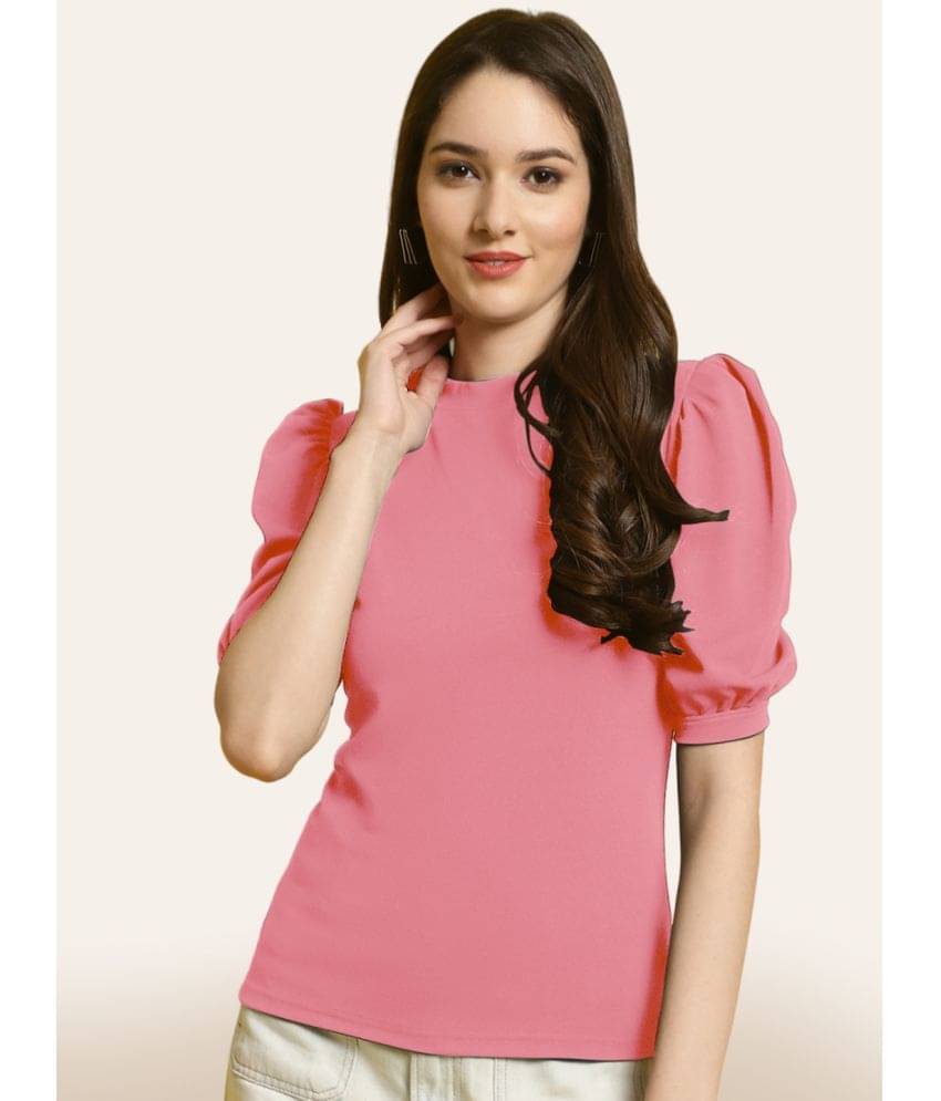     			Fabflee Women's Polyester Regular Top ( Pink )