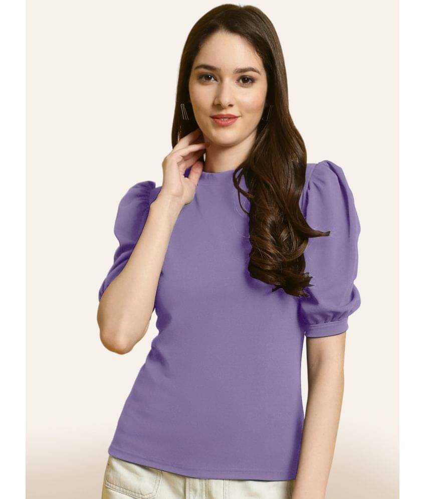     			Fabflee Women's Polyester Regular Top ( Purple )