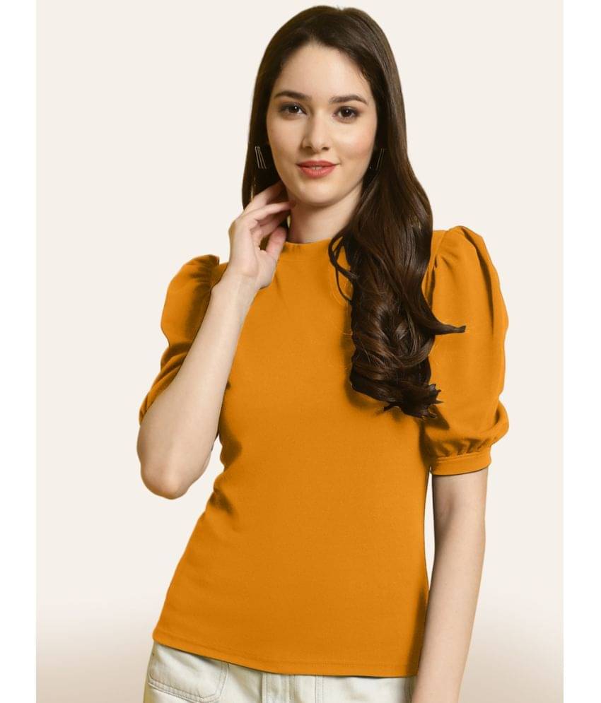     			Fabflee Women's Polyester Regular Top ( Yellow )