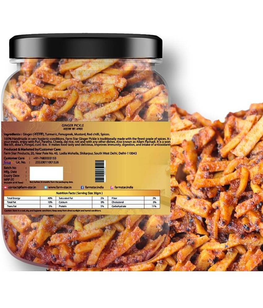 Farm Star Spicy Fruit & Vegetable Pickle 2.5 kg Pack of 5