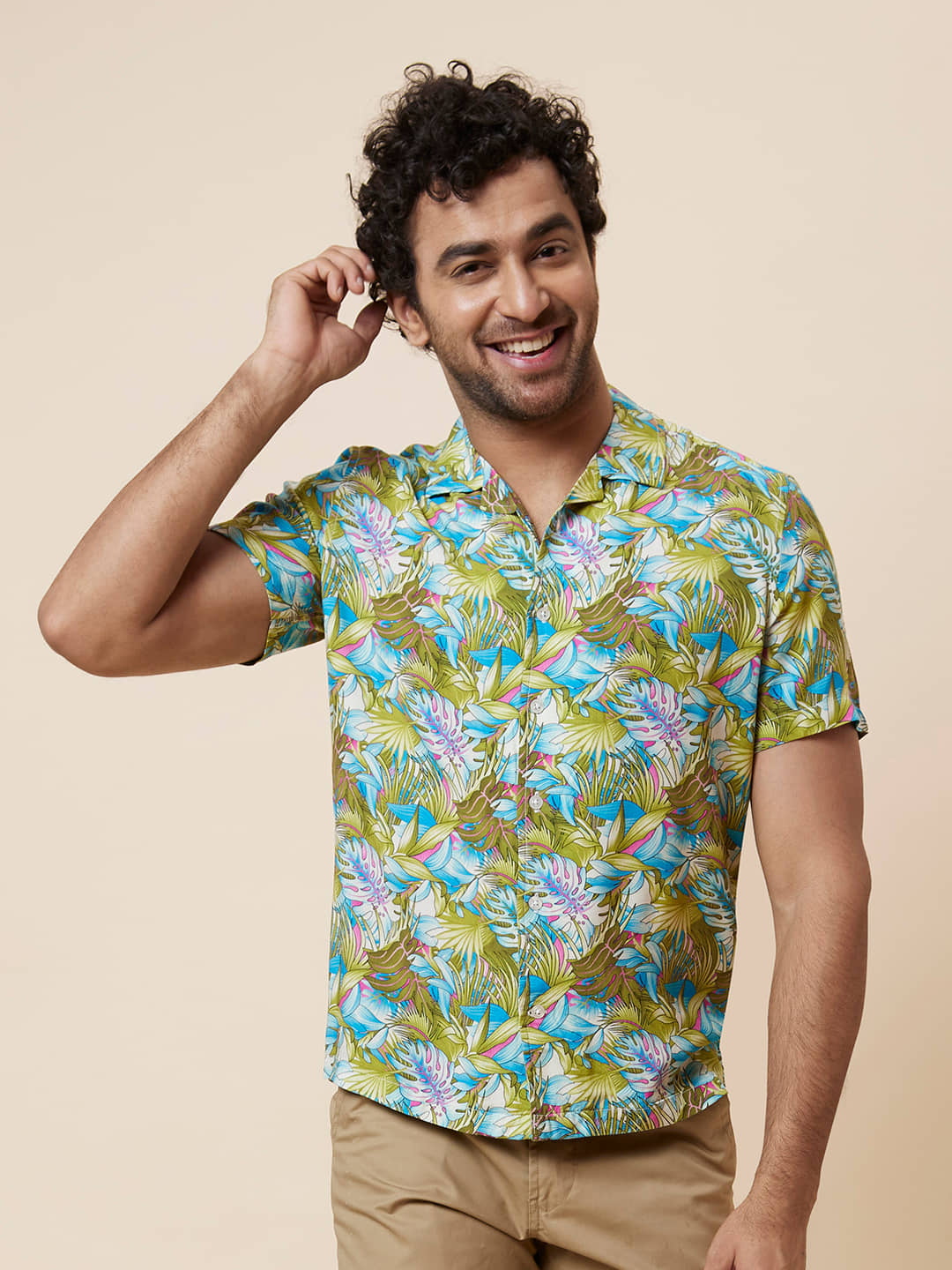 Globus - Green 100% Cotton Regular Fit Men's Casual Shirt ( Pack of 1 )