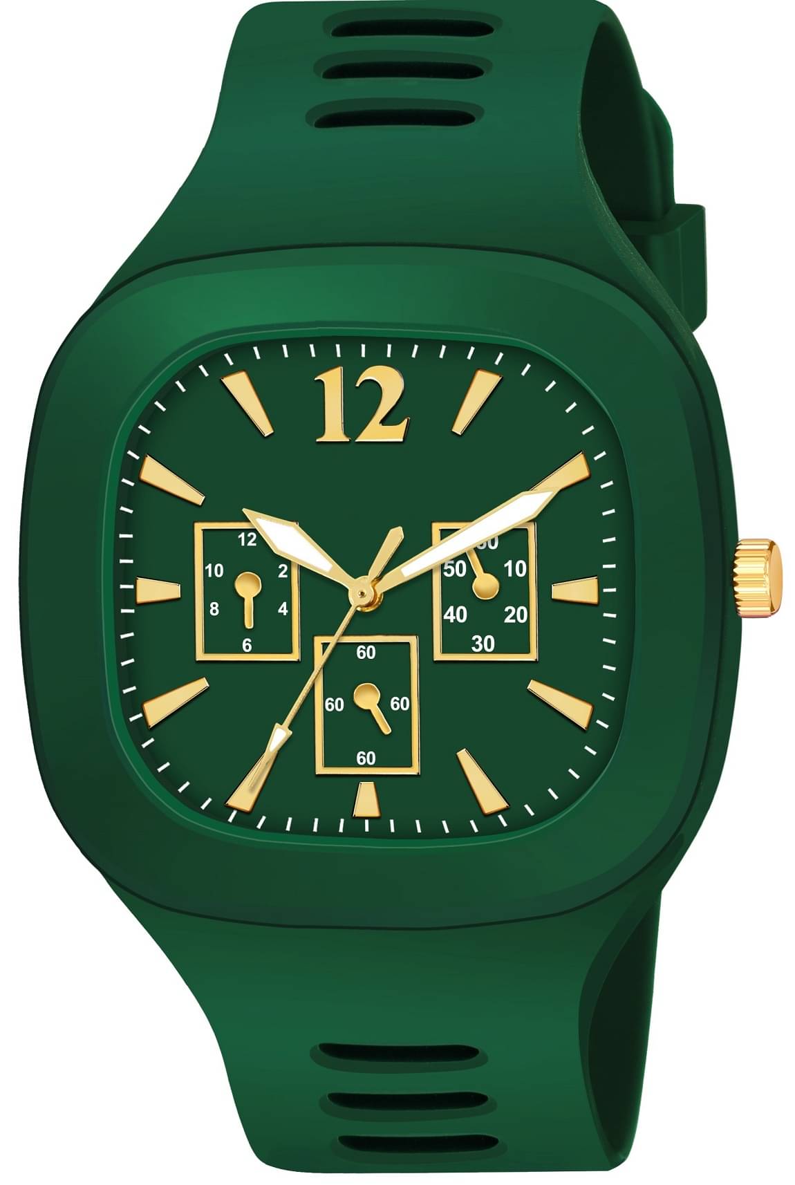     			Hala - Green Silicon Analog Men's Watch