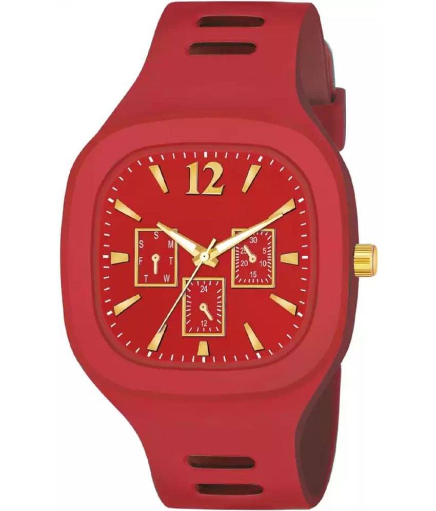     			Hala - Red Silicon Analog Men's Watch