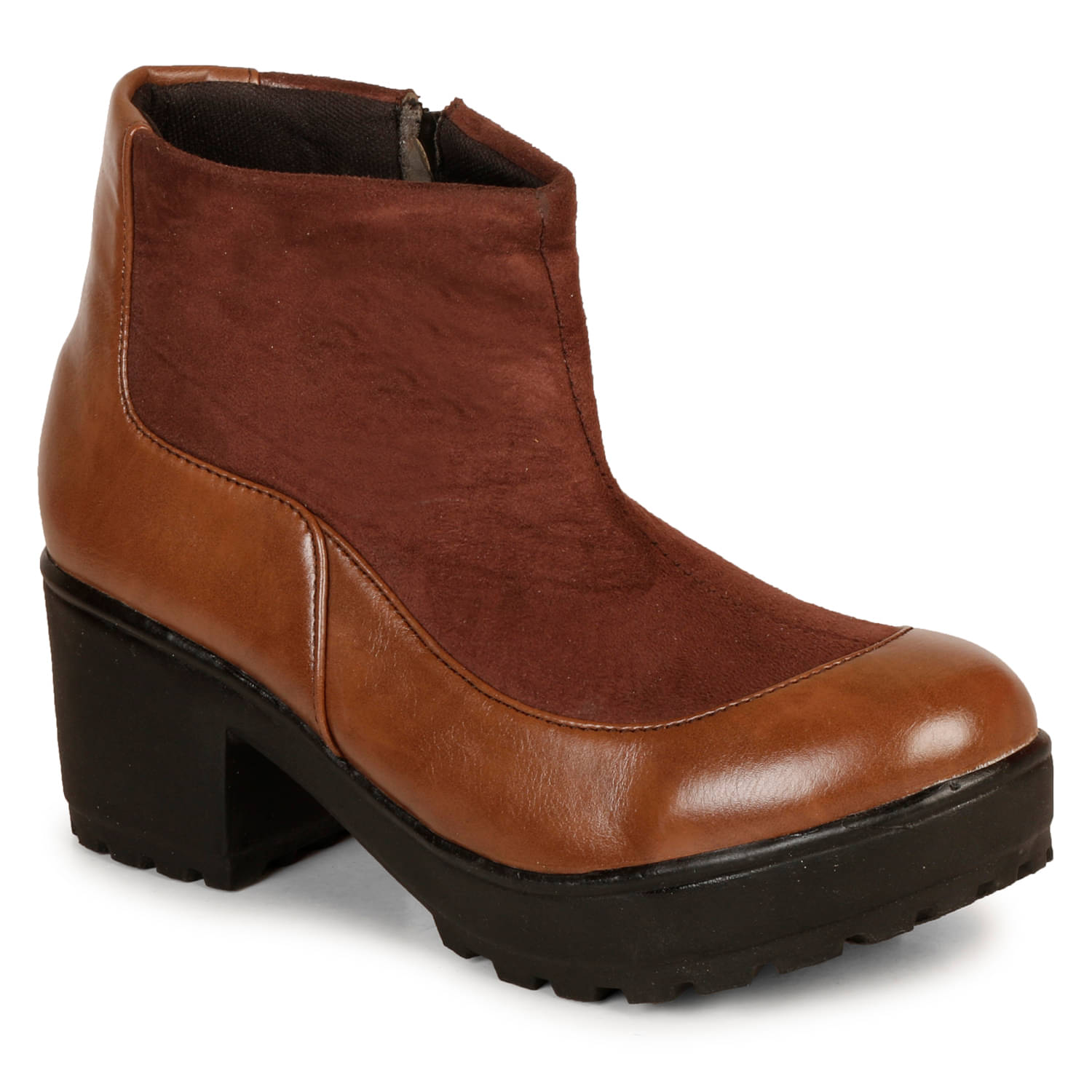     			Ishransh - Brown Women's Ankle Length Boots
