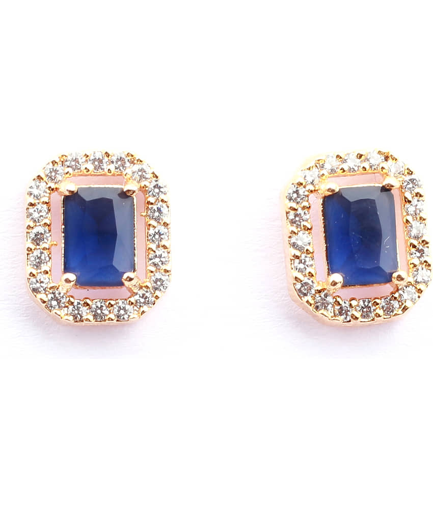 Jewels Corner - Blue Stud Earrings ( Pack of 1 ) - Earrings | Buy online on ZillyBuy