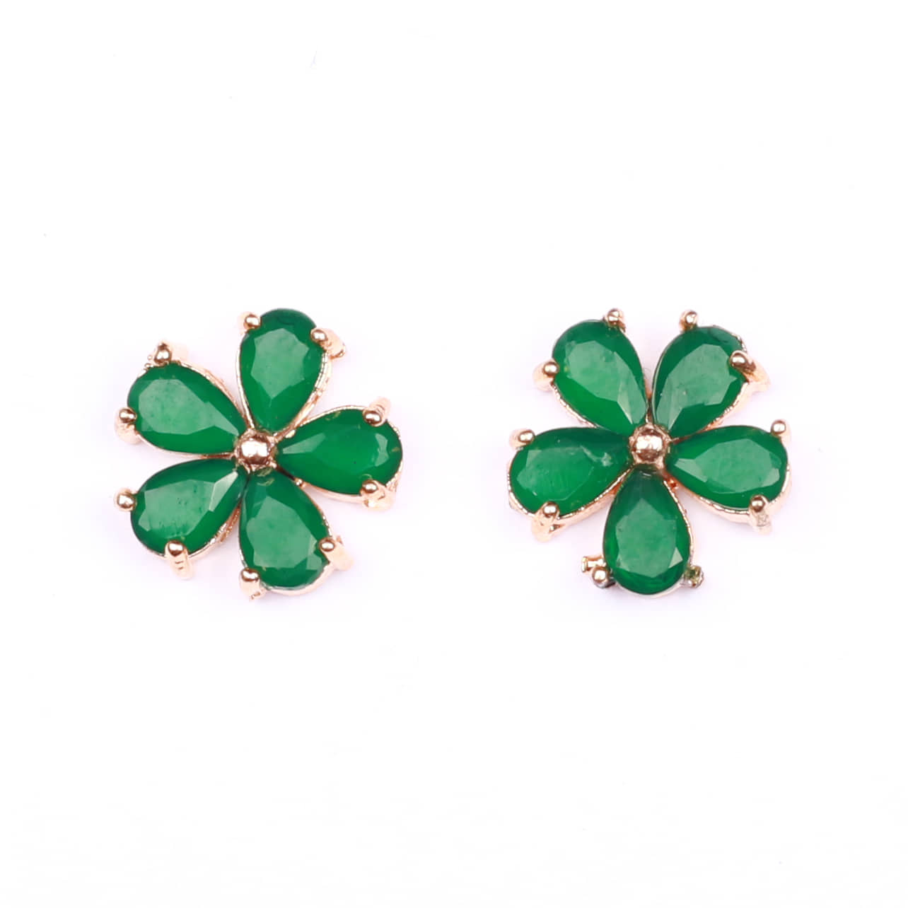 Jewels Corner - Green Stud Earrings ( Pack of 1 ) - Earrings | Buy online on ZillyBuy