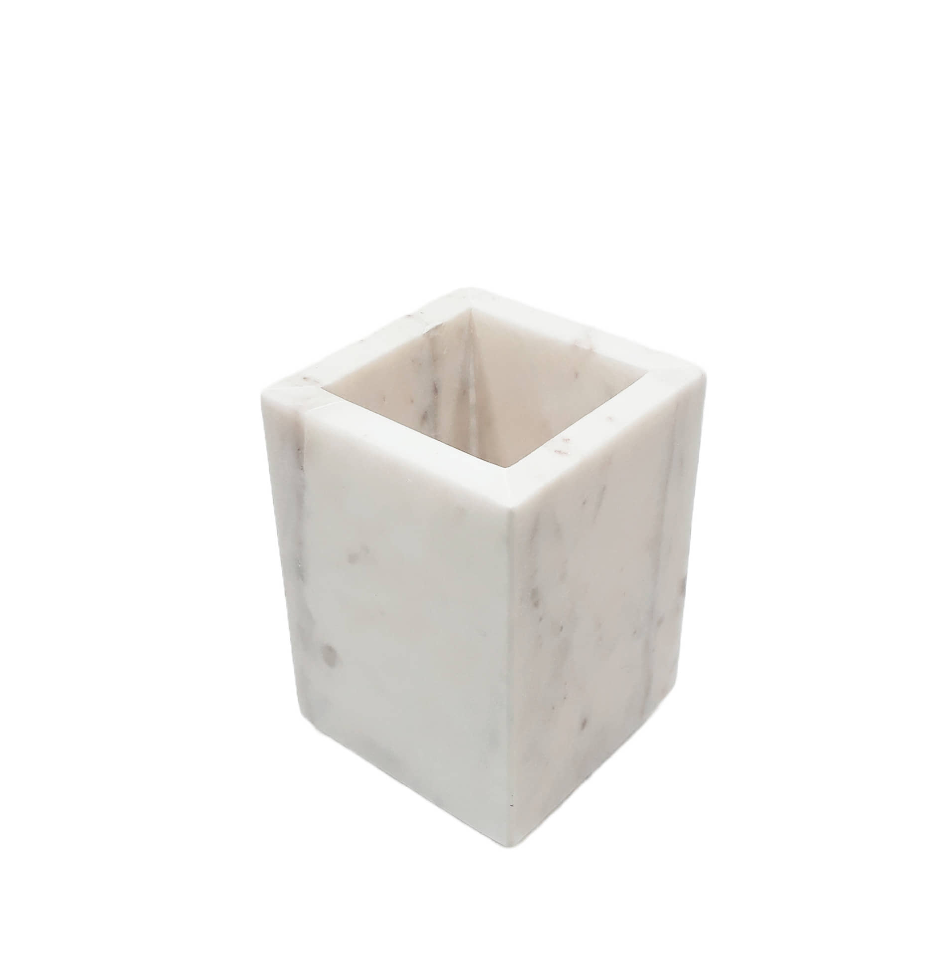 KRAFT CLOUDS - White Ceramic Cutlery Holder ( Pack of 1 )