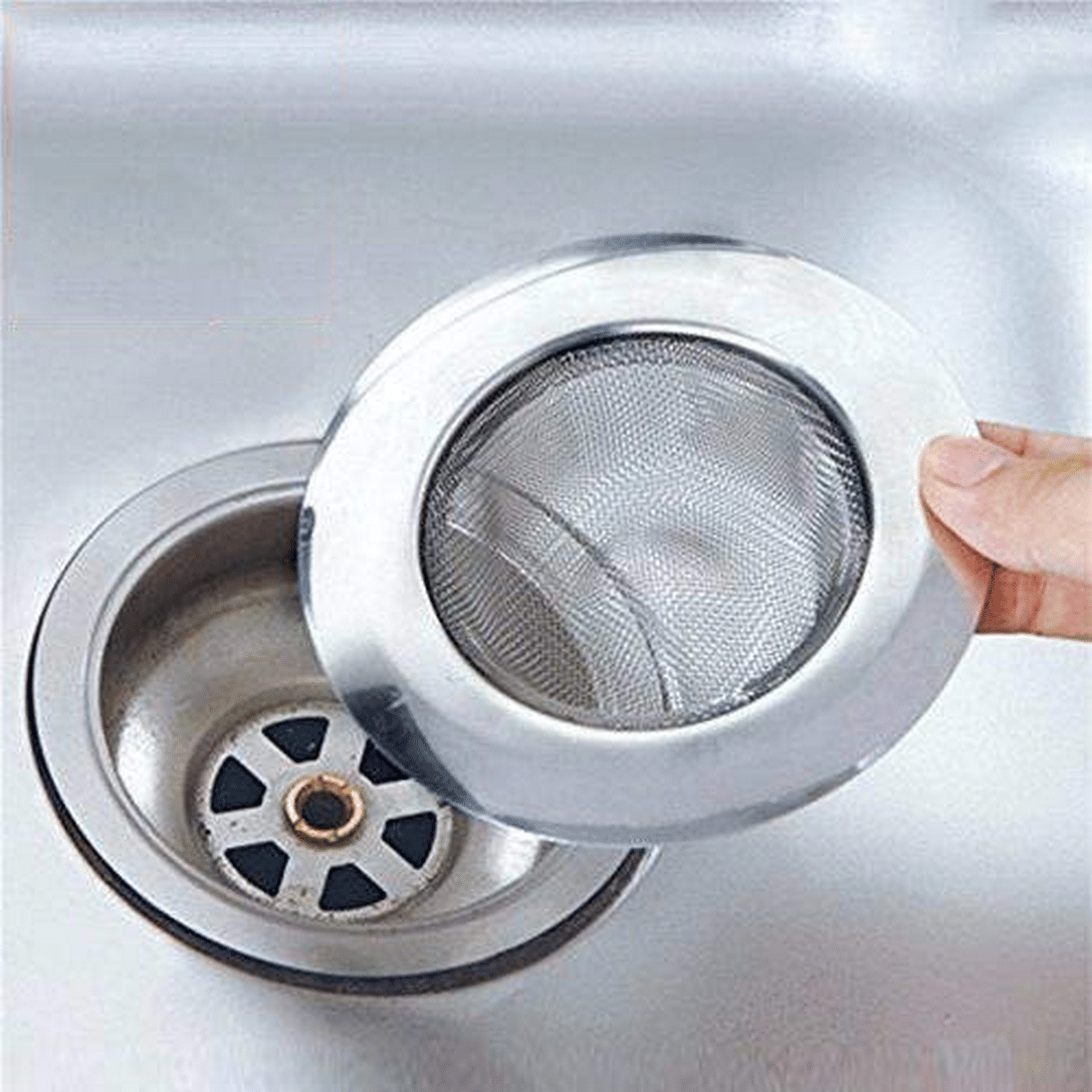 Kitchen Sink Strainer Heavy Duty Stainless Steel Strainer Kitchen Drain Basin Basket Filter Stopper Drainer Sink Jali