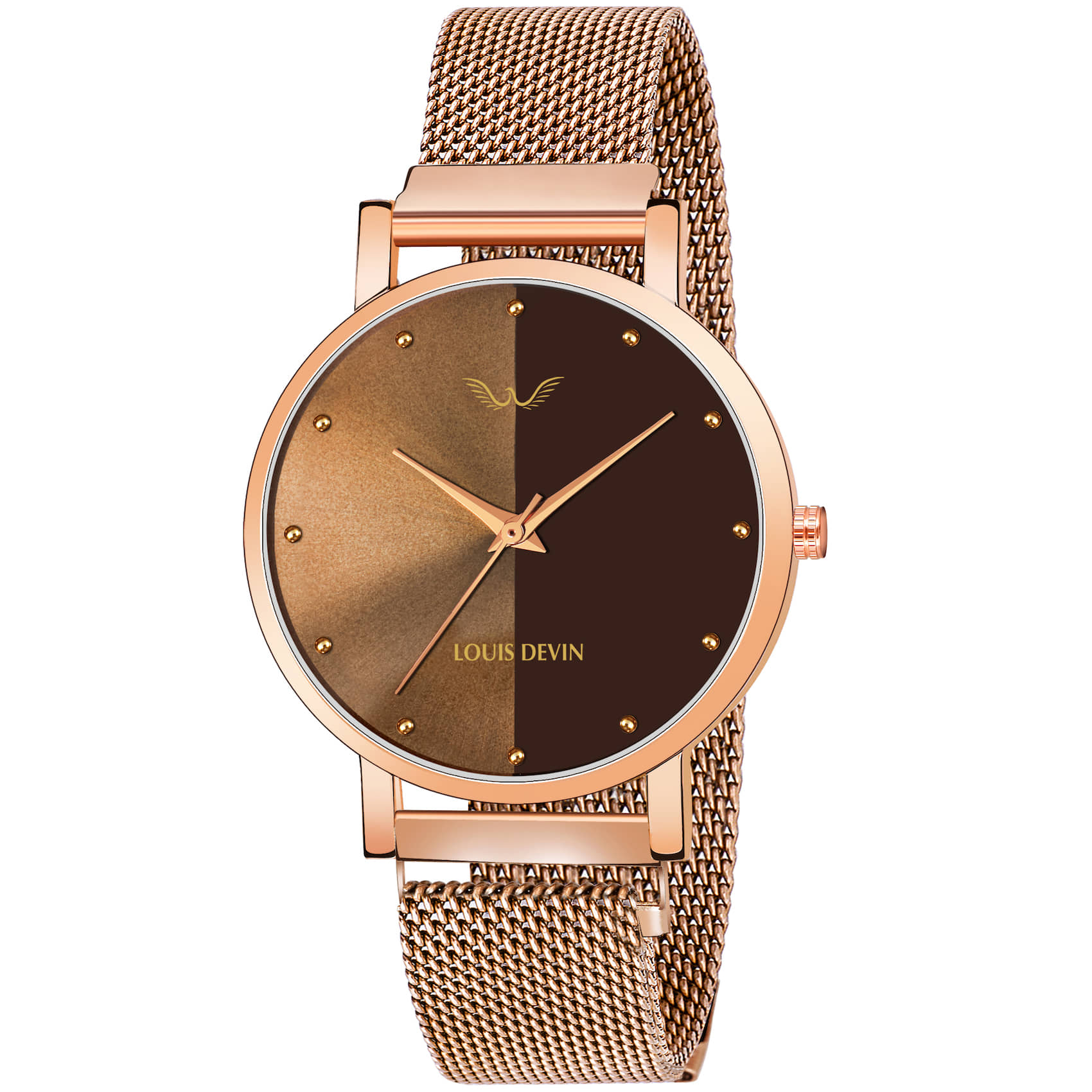 LOUIS DEVIN - Rose Gold Metal Analog Womens Watch