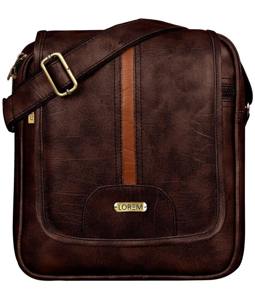 Lorem Brown Messenger Bag - Handbags | Buy online on ZillyBuy