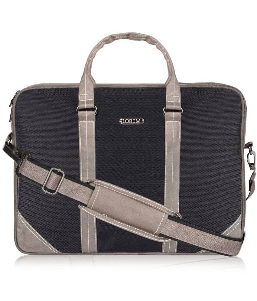     			Lorem - Black Colorblocked Messenger Bag
