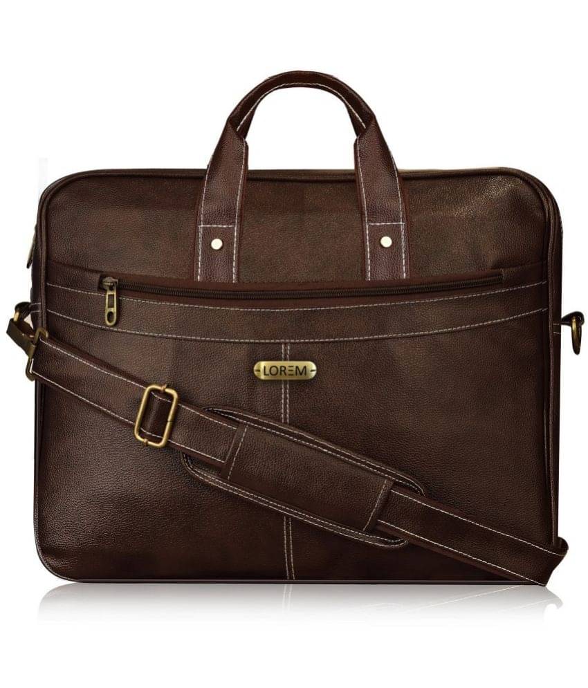     			Lorem - Brown Solid Messenger Bag