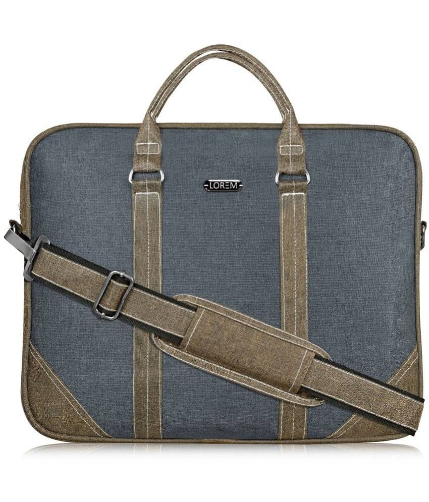     			Lorem - Grey Colorblocked Messenger Bag