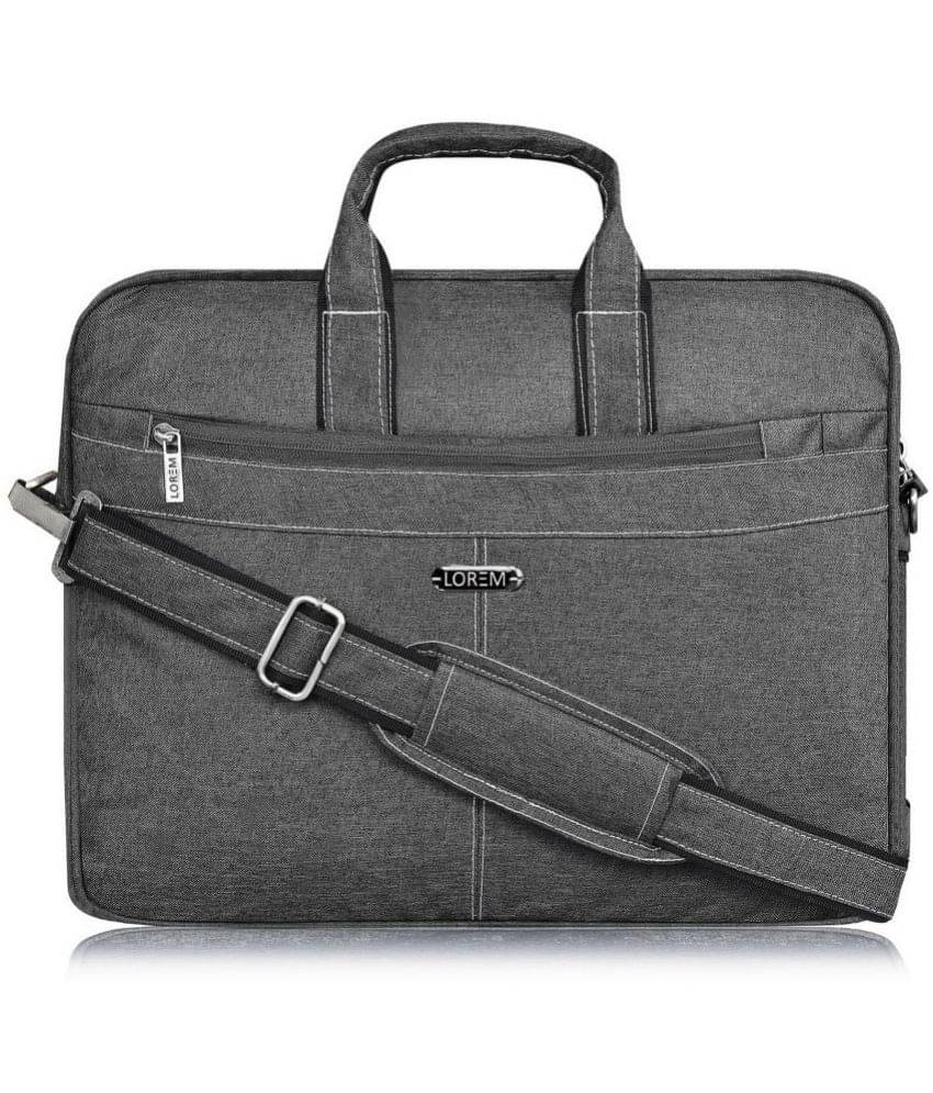     			Lorem - Grey Textured Messenger Bag