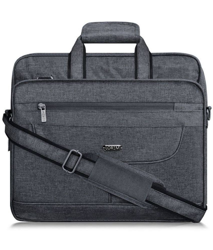     			Lorem - Grey Textured Messenger Bag