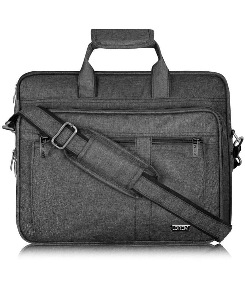     			Lorem - Grey Textured Messenger Bag