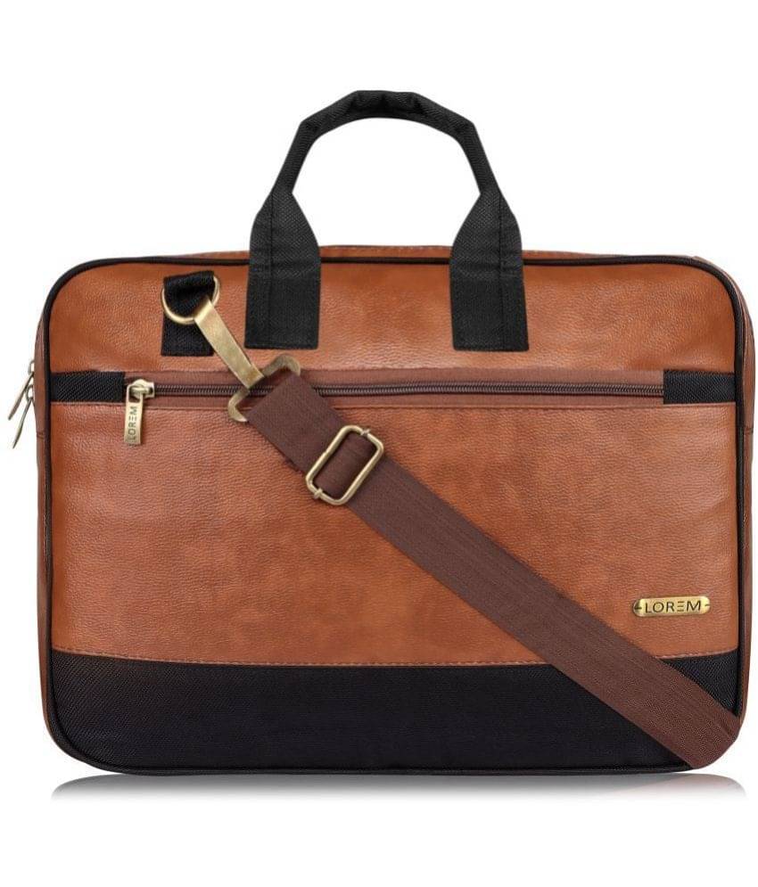     			Lorem - Orange Colorblocked Messenger Bag