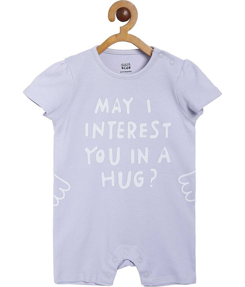 MINI KLUB - Multi Color Cotton Rompers For Baby Girl ( Pack of 2 )