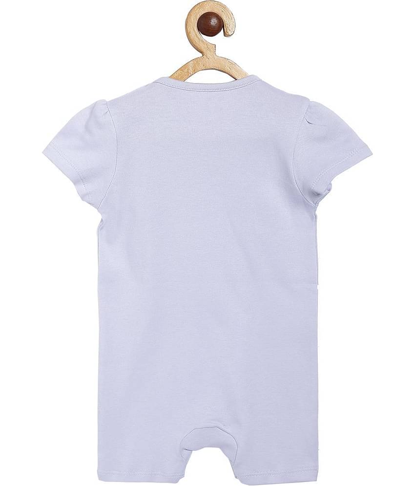 MINI KLUB - Multi Color Cotton Rompers For Baby Girl ( Pack of 2 )