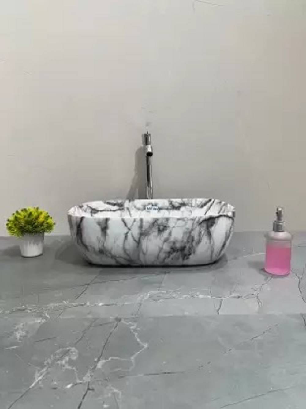     			MITILES White Ceramic Over Counter Wash Basins