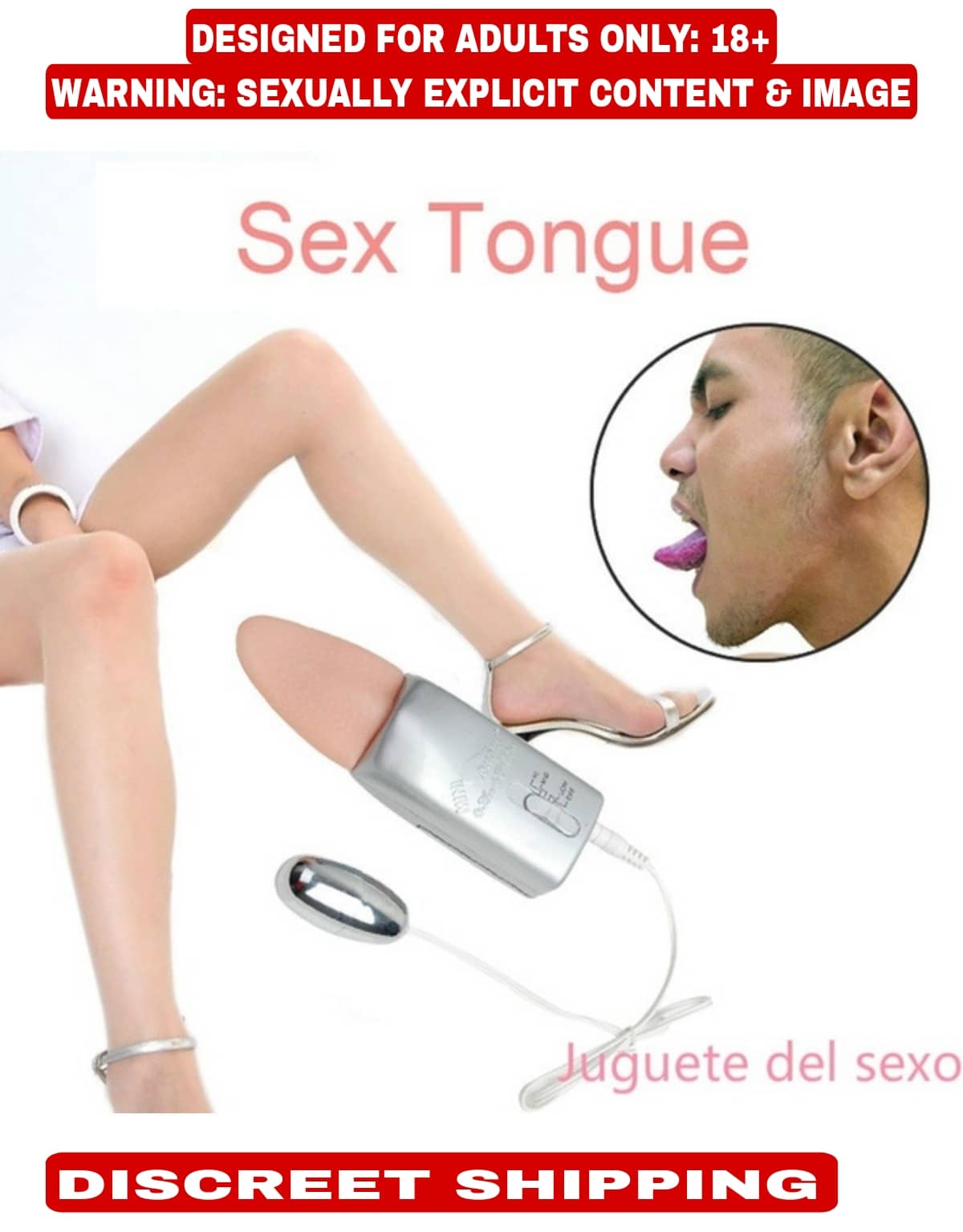 MULTI-SPEED CLITORIS STIMULATION-G-SPOT MINI TONGUE+EGG VIBRATOR FOR WOMEN BY KAMAHOUSE