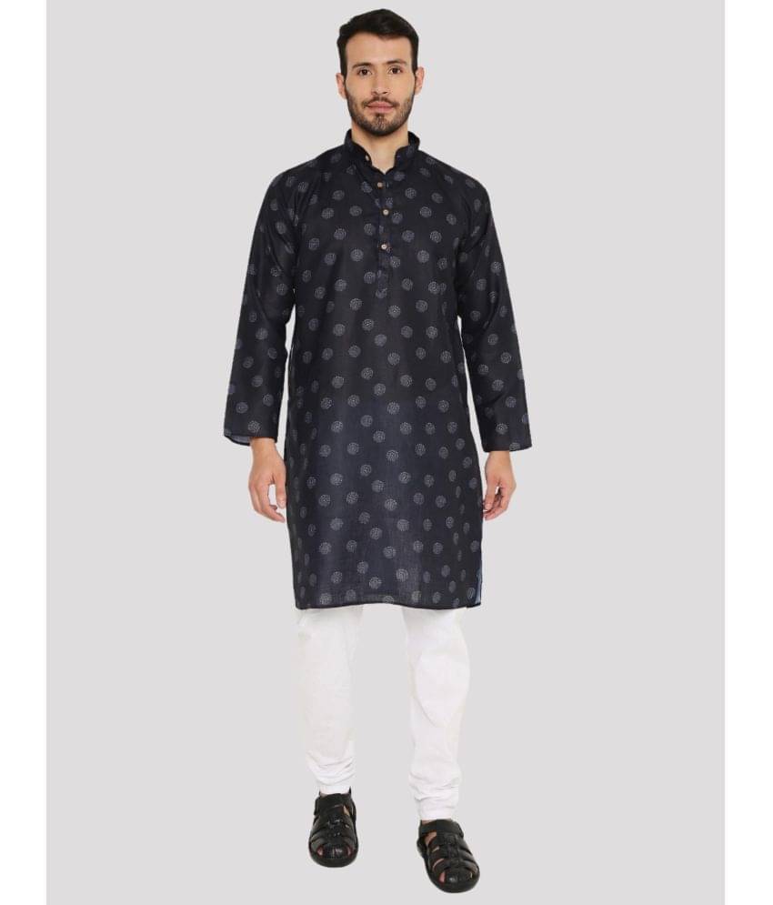 Maharaja - Blue Linen Regular Fit Men's Kurta Pyjama Set ( Pack of 1 ) Maharaja - Blue Linen Regular Fit Men's Kurta Pyjama Set ( Pack of 1 )