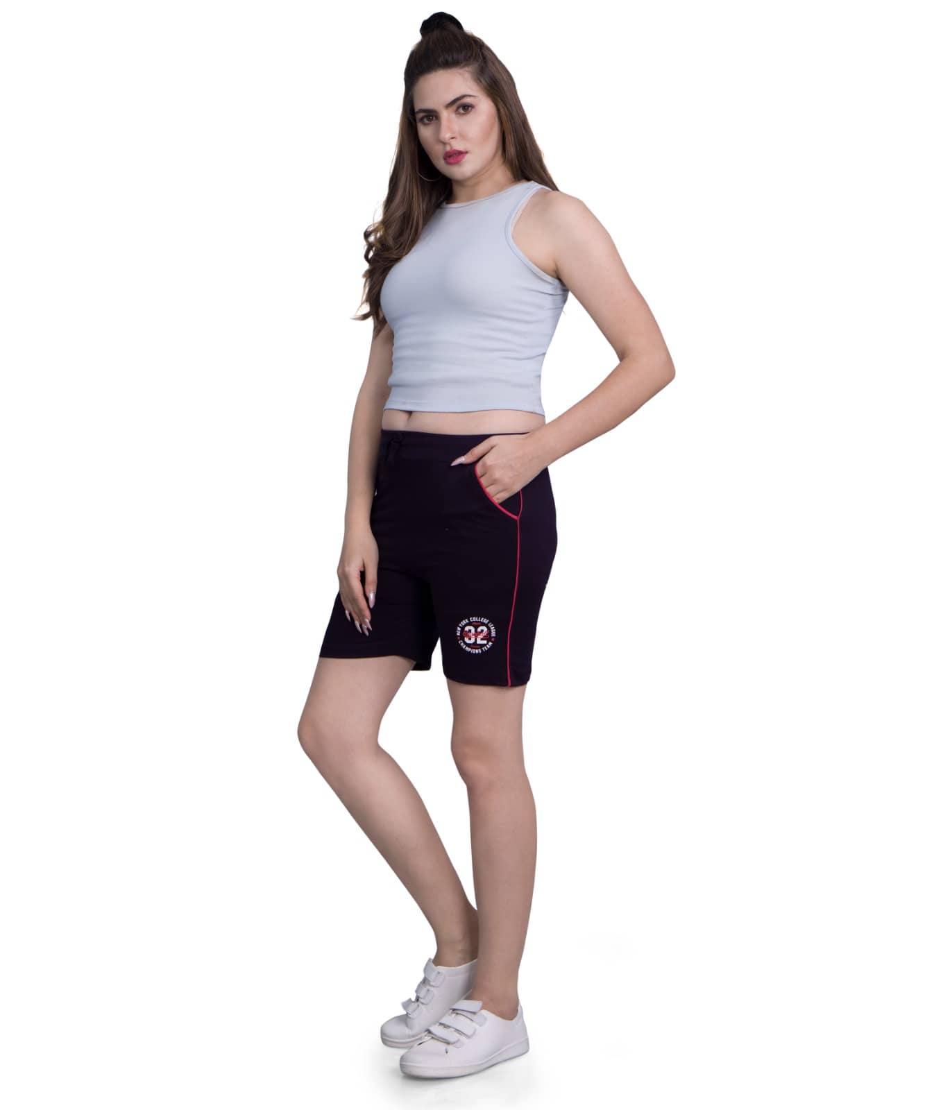 Monisha Plus Cotton Hot Pants - Coral Single