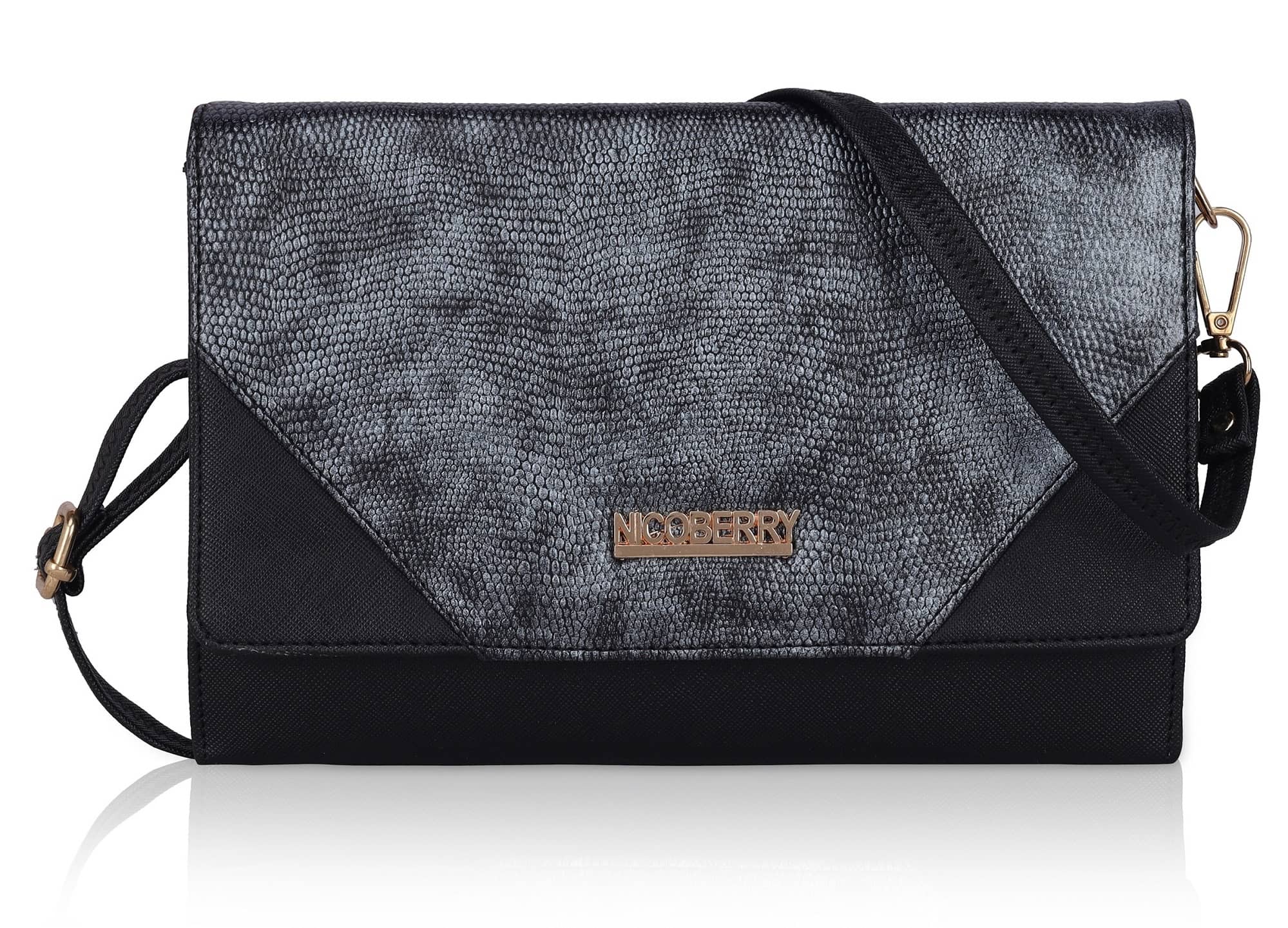 Nicoberry Sling Bag PU Set of 1 ( Blue ) - Handbags | Buy online on ZillyBuy